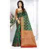 Silk Cotton Green Saree