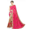 Silk Cotton Pink Saree